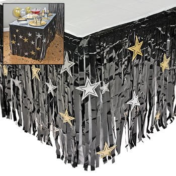 Noir Tableskirt avec Star - Découpes Party Art de la table et de table, expédition rapide, Marque SmartyPants Gummy Vitamins