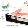 thumbnail image 3 of FORMRS 3 Ring Photo Album 4"x6" Self Adhesive Large Capacity PU Leather Cover, Colorful Butterflies, 3 of 8