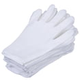 thumbnail image 1 of Guantes blancos de algodón S&DIAN, 8 pares, talla mediana 7.5, unisex, 1 of 6