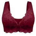 thumbnail image 2 of Sujetador sin aros con hebilla frontal de talla grande para mujer, ropa interior de pecho grande, pequeño, cómodo y transpirable, 2 of 5