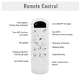 thumbnail image 5 of 42-inch White Ceiling fan with Light & Remote Color Changing Reverse Airflow Ceiling Fan, 5 of 7