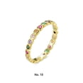 thumbnail image 4 of Minnieouse Anillo de mujer Acero inoxidable Chapado en plata Anillos de moda Decoraciones de circón Joyería de novia para adornos de joyería Ropa, zapatos y accesorios Miscelánea Tipo 1 Talla 5, 4 of 6