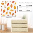 thumbnail image 6 of Yayeee 6 Pack Kitchen Dish Cloths Set for Washing Soft Drying Absorbent Microfiber Towels, Orange Leaves, 6 of 9