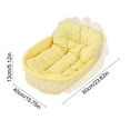 thumbnail image 3 of Hvmvliv Cats Bed Pet Bed Super Warm Cushion Kitten Bed Winter Sleeping Pad Washable Large Cat Bed Yellow, 23x15 in, 3 of 6
