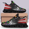 thumbnail image 4 of autism awareness Shoes Trail Running Shoe Non-Slip Breathable Comfortable Sneakers Black Size 4.5, 4 of 7