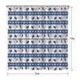 thumbnail image 5 of Blue Chicken Stripe Pattern Shower Curtain 72"x72" ,Bathroom Decorative Shower Curtains Set with 12 Hooks,Modern Waterproof Washable Shower Curtain, 5 of 6