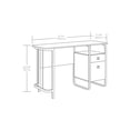 thumbnail image 2 of UrbanPro Modern Engineered Wood and Metal Desk in Etched Oak, 2 of 13