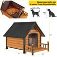 thumbnail image 3 of Aivituvin Insulated Dog House with Insulated Liner for Winter Outdoor Weatherproof Kennel All-Around Iron Frame, 3 of 10