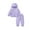 Purple, variant on ameIAEA Toddler Boys Girls Sweatsuit Set Fleece Lined Long Sleeve Zip Up Hooded Sweatshirt Jogger Pants