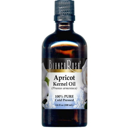 Bianca Rosa Apricot Kernel Oil - 100% Pure, Cold Pressed, (3.40 fl oz, 1-Pack, Zin: 428355)