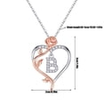 thumbnail image 2 of Jewelry Initial Heart Necklace Heart Letter Necklace Personalized Monogram Necklace 1 Pc Necklaces for Women, Necklace Pendant Mother's Day Jewelry Gift for Mother Wife Grandma, 2 of 5