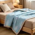 thumbnail image 4 of JOGZMZ Lightweight Summer Cooling Quilt Full Size Soft Breathable Skin-Friendly Air Conditioner Comforter Machine Washable All Season Bedspread for Twin Bed 55x79 Inch, 4 of 6