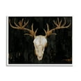 thumbnail image 4 of Stupell Industries Deer Antlers Skull Dark Rustic Animals & Insects Painting White Framed Art Print Wall Art, 4 of 5
