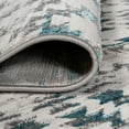 thumbnail image 5 of JONATHAN Y SILK ORCHID 5 x 8 Area Rug, Ancient Faded Trellis - Gray/Turquoise, SOR206A-5, 5 of 9