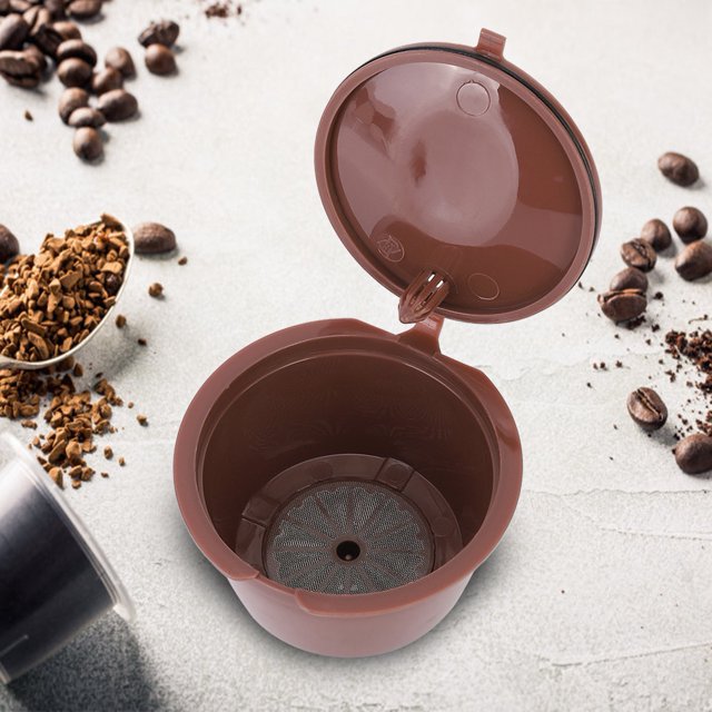 Capsule de Café,Dekaim 3Pcs Réutilisables Tasse de Capsule de Café Rechargeable Filtre Kit de Remplacement Adapté pour Dolce Gusto