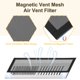 thumbnail image 3 of 2Pcs Cubiertas de Ventilación de Suelo, Pantalla de Ventilación Magnética de 12"x4", Negra, 3 of 5