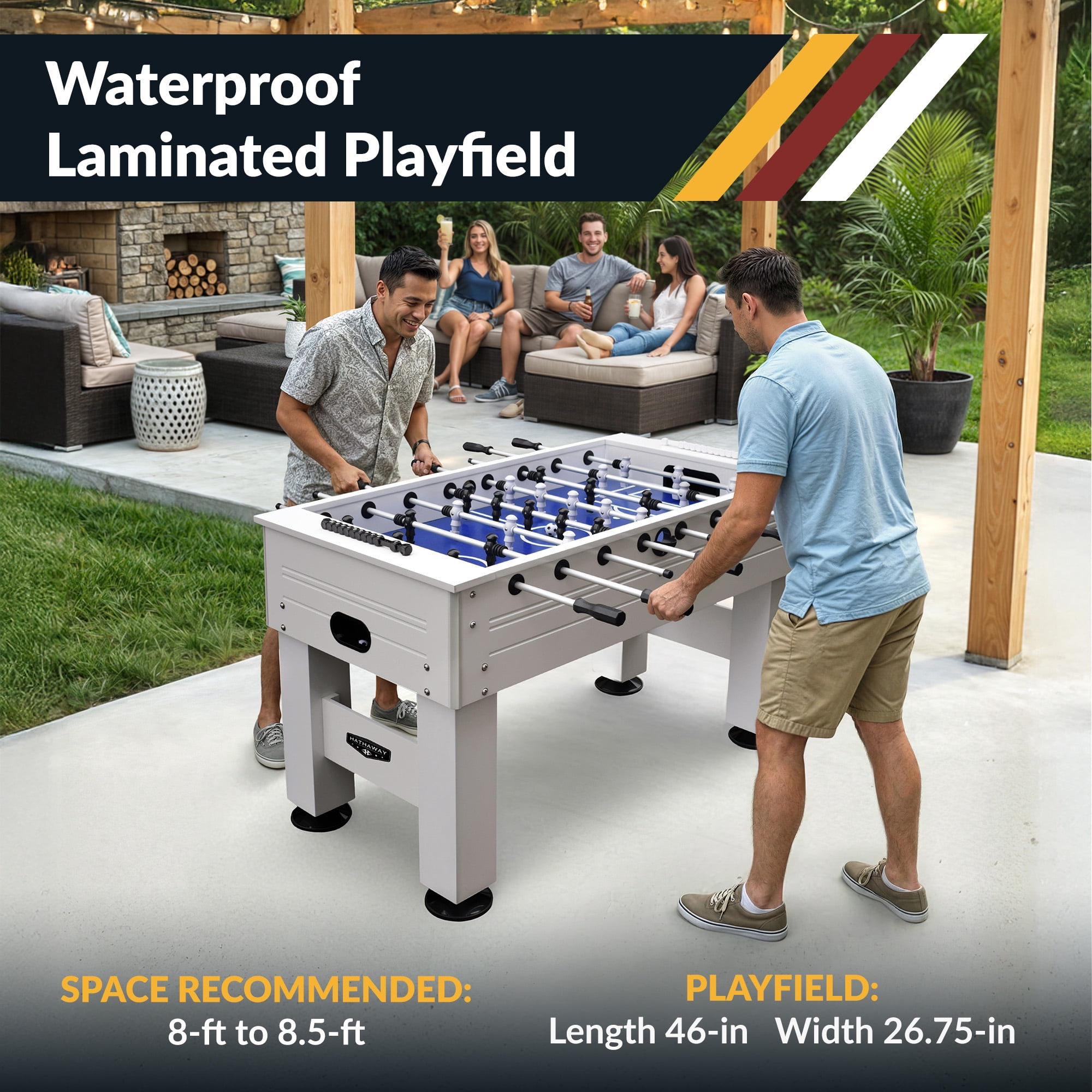 Hathaway Highlander 55-in Pro Outdoor Foosball Table, Waterproof