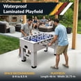 thumbnail image 5 of Hathaway Highlander 55-in Outdoor Foosball Table with Waterproof Surface, Anti-Rust Rods, Ergonomic Handles, and Analog Scoring, 5 of 7