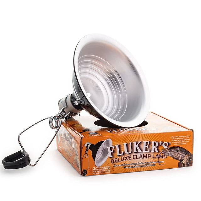 Fluker's Lampe à Pince avec Interrupteur - 8.5 Pouces, Noir