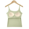 thumbnail image 4 of Frnrwgo Womens Tank Tops with Built-in Bra, Casual Ribbed Comfortable Vest, Solid Color Pullover Camisole, 4 of 5