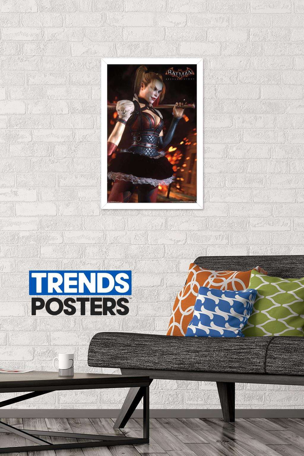 DC Comics Video Game - Arkham Knight - Harley Quinn Wall Poster, 14.725" x 22.375", Framed