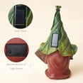 thumbnail image 4 of Figura de resina para jardín: Tomte navideño con barba larga que sostiene un cartel de bienvenida con luces LED solares, decoración de césped para exteriores, adorno de regalo, 4 of 5
