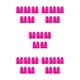 thumbnail image 1 of Seitruly Paquete de 10 tapones para los oídos con aislamiento para la prevención del ruido del sueño de viaje rosa rojo Type2 NO2, 1 of 6