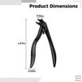 thumbnail image 4 of Black Long Handle Locking Toenail Clippers for Seniors, Stainless Steel Anti-Splash Wide Jaw Clippers with Built-in Nail Case, Heavy Duty Ergonomic Angled Head Cutter for Thick Ingrown Nails, 4 of 8