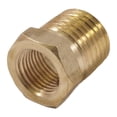 thumbnail image 1 of Casquillo de montaje de latón Forney 75534 1/8 pulgadas hembra NPT a 1/4 pulgadas macho NPT, 1 of 1