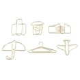 thumbnail image 3 of veasfak 6x Trombones Bookmark Flower / Pineapple Travel 2 Colors To Choose Gold / Rose, 3 of 9