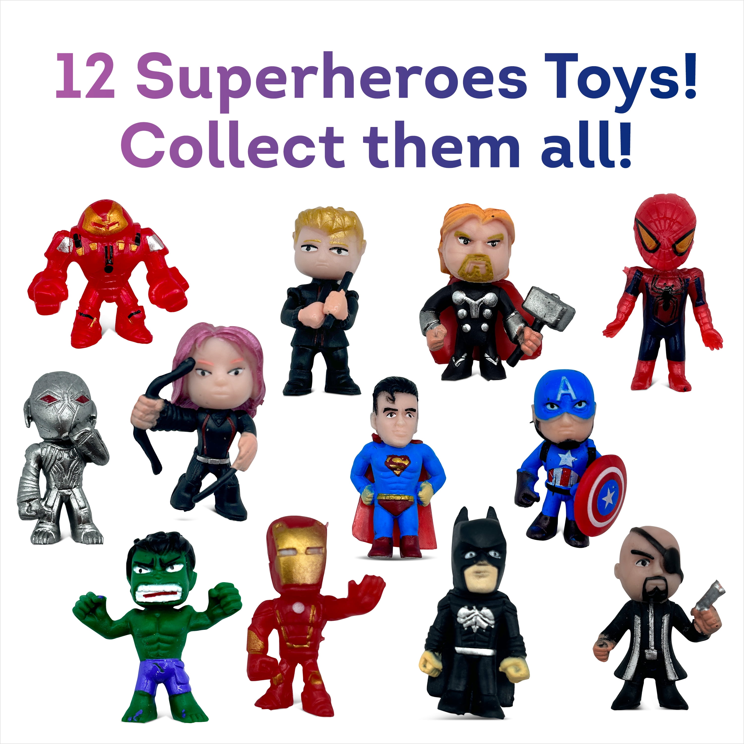Bath Bombs for Kids with Surprise Inside Cool SUPERHERO Toys Handmade in USA Natural and Safe by Relaxcation