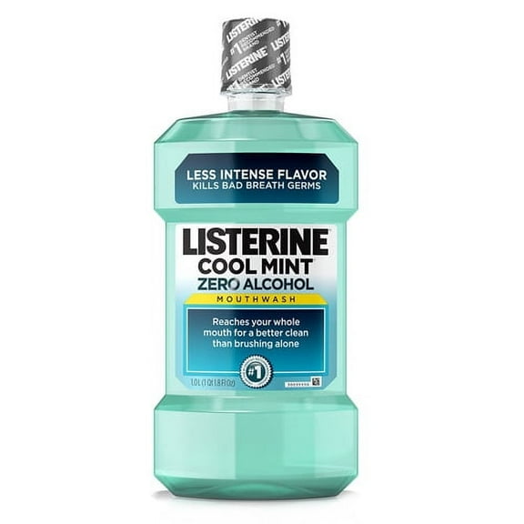 Listerine Zero Mouthwash Alcohol Free, Clean Mint - 1 Ltr