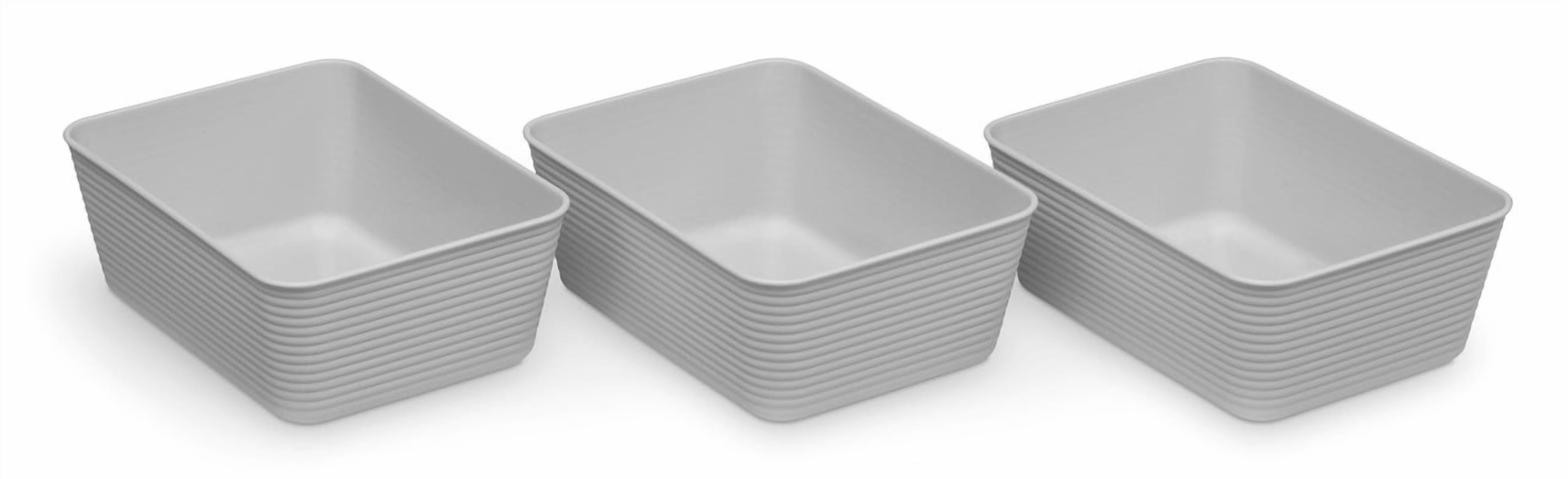 Whitmor Medium Alloy Storage Trays 8 Pack