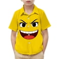 thumbnail image 2 of Piuwrlz 6 Boys Short polo Sleeve Toddler Funny Graphic Shirts Tops Boy Funny Graphic Shirts Tops Pullover T Shirts Yellow Size 6 Years, 2 of 9
