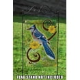thumbnail image 4 of Toland Home Garden Blue Jay Birds Bird Flag Double Sided 12x18 Inch, 4 of 5