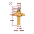 thumbnail image 6 of SENRISE Diamond Router Bit with 1/2" Shank Router Cutter for For Marble Granite Golden, 6 of 6