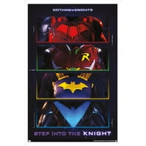 DC Comics Gotham Knights - Chest Emblems Wall Poster, 14.725" x 22.375" Framed