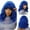 Blue, variant on JIMTAB Bob Curly Wavy Bob Wigs with Bangs for Women [Include Weaving Cap] Synthetic Short Wig with Bangs Natural Looking Heat Resistant Fiber Hair for Women (Pink)