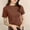 Coffee, variant on Womens Summer Short Sleeve Tops Crew Neck Lightweight Pullover Sweaters Loose Dressy Casual Shirt Clothes