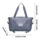 thumbnail image 3 of Maleta Plegable de Gran Capacidad con Ruedas, Bolsa de Viaje Expandible con Separación para Ropa Seca y Húmeda, Bolsa de Tela Portátil para Gimnasio y Vacaciones., 3 of 7