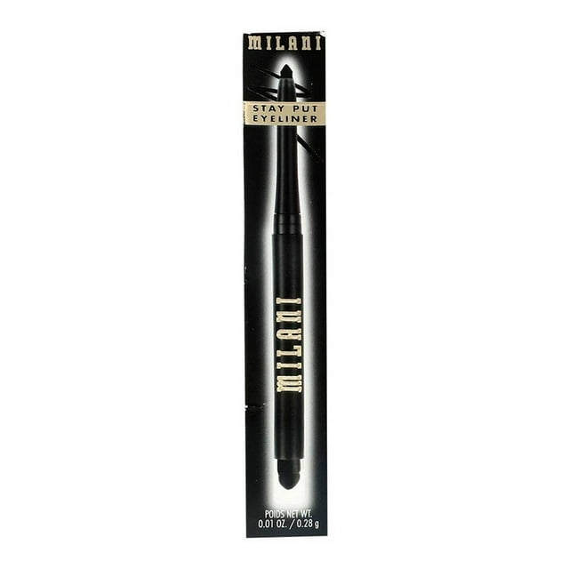 Lápiz delineador Milani stay put retractable dark negro 28 g
