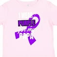 thumbnail image 4 of Inktastic I Wear Purple for My Papa Pancreatic Cancer Awareness Boys or Girls Toddler T-Shirt, 4 of 5