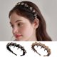 thumbnail image 1 of Diadema ondulada con forma de taladro de agua, pinza para el cabello, diadema moderna con dientes de peine, pinza para el cabello de presión, diadema, 1 of 7