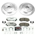thumbnail image 3 of PowerStop Rear Z36 Truck & Tow Carbon-Fiber Ceramic Brake Pad and Drilled and Slotted Rotor Kit Fits: NISSAN Select Models K7874-36, 3 of 9