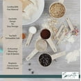 thumbnail image 4 of Servette Home Measurement of Dry and Liquid Ingredients - Set of 10 Wheat Straw Measuring Cups-White, 4 of 5