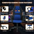 thumbnail image 6 of CL.HPAHKL PC Gaming Chair, Ergonomic Computer Chair PU Leather Gamer Chair with Headrest and Lumbar Support, Height Adjustable Video Game Chair Gaming Chair for Adults Teen, Blue, 6 of 7