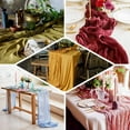 Efavormart 10FT Beige Gauze Cheesecloth Table Runner, Gauze Fabric Boho ...