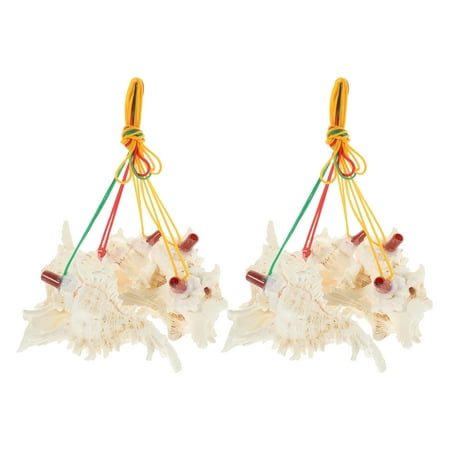 

Outdoor Conch Whistle Pendant Shell Fishing Hiking Foot Travel Child White 10 Pcs