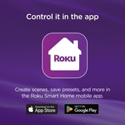 Roku Smart Home Smart Light Strip+ SE Wi-Fi - Enabled Indoor LED 16.4 ft (18 Watt) with Multi-Colored Section Control