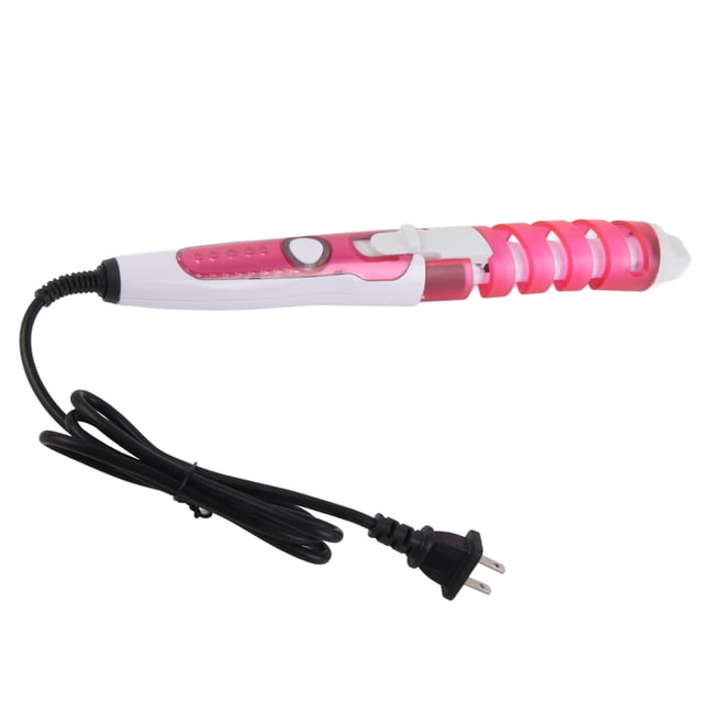Saluaqui Rizador, Control Autico de Temperatura, Calentamiento Rápido, Herramiente de Peinado para Cabello Seco, Rizador de Cabello en Espiral, Traje para Cabello Corto,